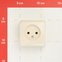 Розетка Systeme Electric Этюд накладная кремовая (PA16-001K) - фото 2