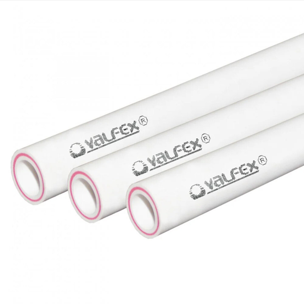 Труба полипропиленовая Valfex армированная стекловолокном 25х2000 мм PN25