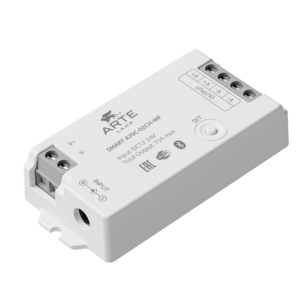 Изображение товара Контроллер для светодиодной ленты Arte Lamp Smart A70C-02CH-WF 12-24 В IP20