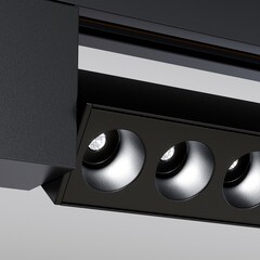 Светодиодный трековый светильник однофазный Maytoni Technical Points Unity 3000К 20 Вт 8 кв.м черный (TR010-1-20W3K-M-B) - фото 3