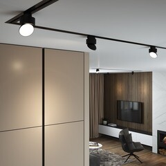 Светодиодный трековый светильник однофазный Elektrostandard Smooth 4200К 10 Вт 4 кв.м черный (a062874) - фото 2