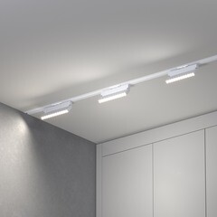 Светодиодный трековый светильник однофазный Elektrostandard Garda 4200К 20 Вт 7 кв.м белый (a057443) - фото 5