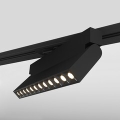 Светодиодный трековый светильник однофазный Elektrostandard Garda 4200К 20 Вт 7 кв.м черный (a057442) - фото 7