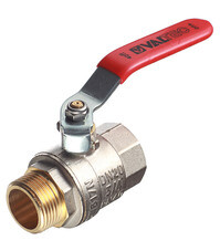 Кран шаровой латунный Valtec Base 3/4 ВР(г) х 3/4 НР(ш) ручка прямой (VT.215.N.05)