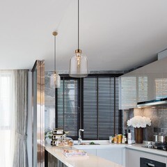 Светильник подвесной Eurosvet Tandem Е27 60 Вт 4 кв.м латунь IP20 (a053238) - фото 4