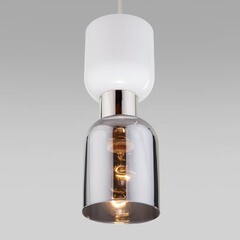 Светильник подвесной Eurosvet Tandem Е27 60 Вт 4 кв.м никель IP20 (a053236) - фото 2