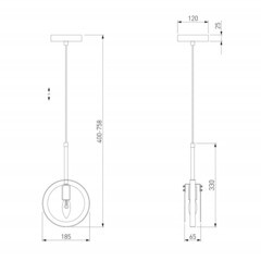 Светильник подвесной Eurosvet Gallo Е14 60 Вт 4 кв.м хром/белый IP20 (a052349) - фото 7
