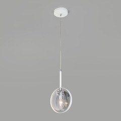 Светильник подвесной Eurosvet Gallo Е14 60 Вт 4 кв.м хром/белый IP20 (a052349) - фото 4