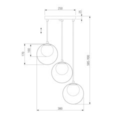 Светильник подвесной Eurosvet Dublin G9 21 Вт 4 кв.м бронза/черный IP20 (a051774) - фото 5