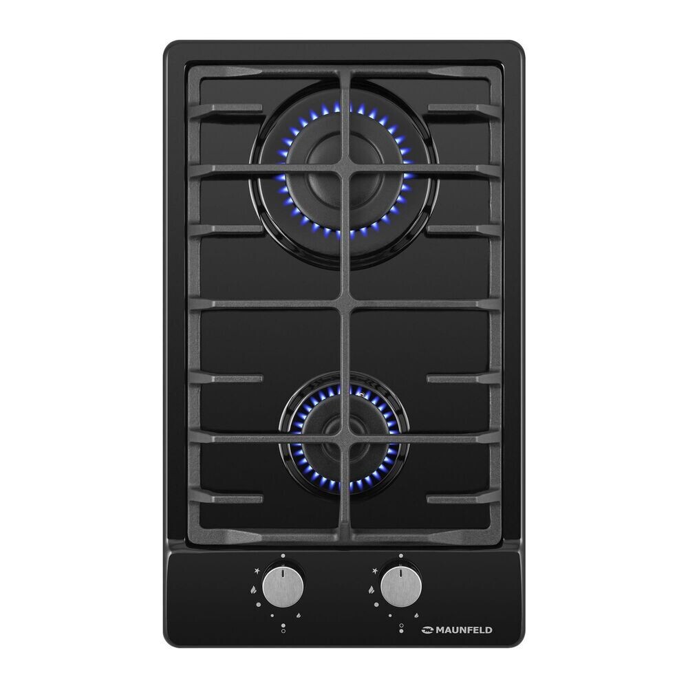 Изображение товара Варочная панель газовая Maunfeld EGHE.32.6CB/G 2 конфорки черная Изображение товара Варочная панель газовая Maunfeld EGHE.32.6CB/G 2 конфорки черная