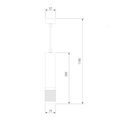 Светильник подвесной Eurosvet Tony GU10 40 Вт 3 кв.м белый IP20 (a055557) - фото 6