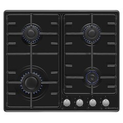 Варочная панель газовая Maunfeld EGHE.64.3STS-EB/G 4 конфорки черная