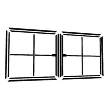 Ворота распашные каркас металлокомплект для самостоятельной сборки 4х2 м черные усиленные