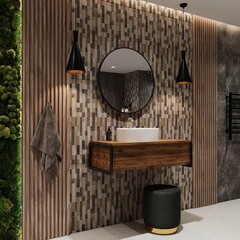 Тумба под раковину со столешницей 1Marka Roy 100 см подвесная дерево/коричневая (Ц0000026170/88376) - фото 4