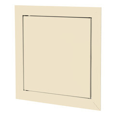 Изображение товара Люк ревизионный НашВент Дверца Д пластиковый 150х150 мм накладной слоновая кость