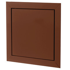 Изображение товара Люк ревизионный НашВент Дверца Д пластиковый 150х150 мм накладной коричневый