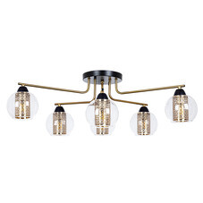 Люстра потолочная Arte Lamp Manchester E14 240 Вт 12 кв.м (A7045PL-6BK)