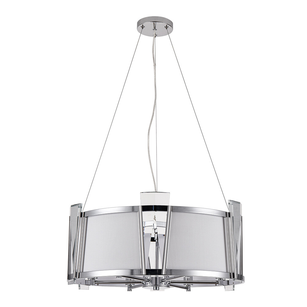 Изображение товара Люстра подвесная Arte Lamp Grato хром с 6 лампами E14 для гостиной