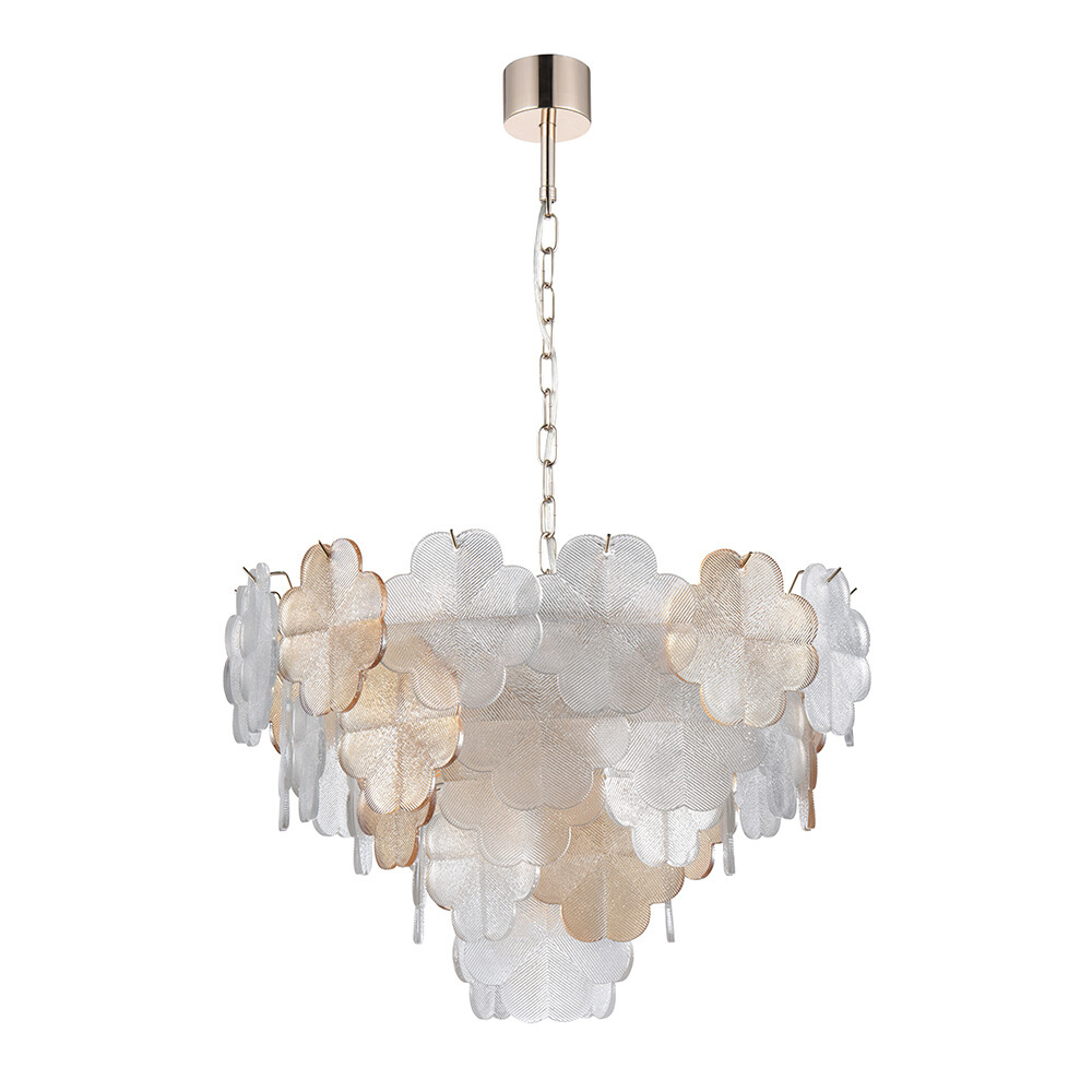 Изображение товара Подвесная люстра Arte Lamp Mallika A4077LM-10GO 10 ламп стекло металл классика