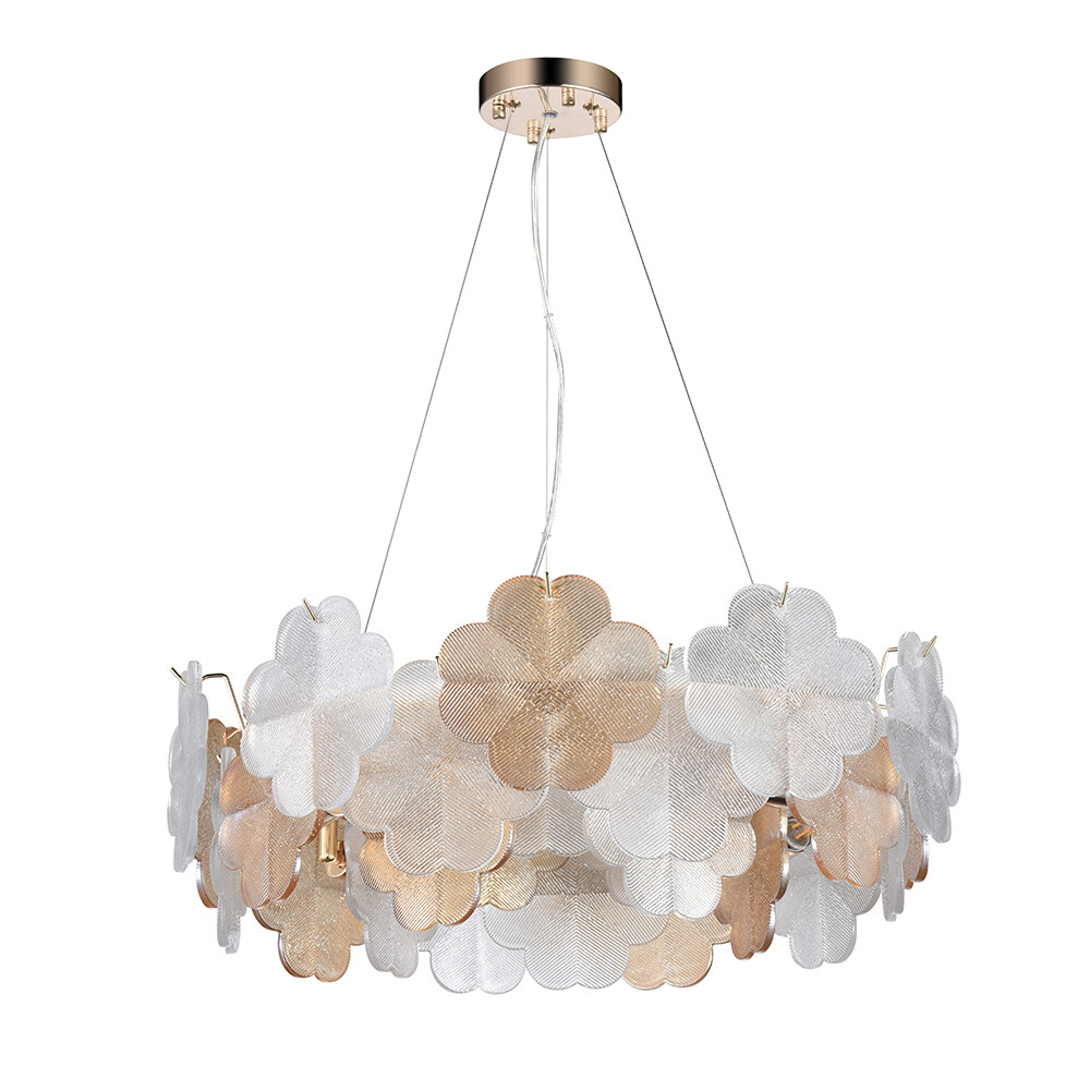Изображение товара Подвесная люстра Arte Lamp Mallika A4077SP-7GO с 7 лампами для гостиной 12 м²