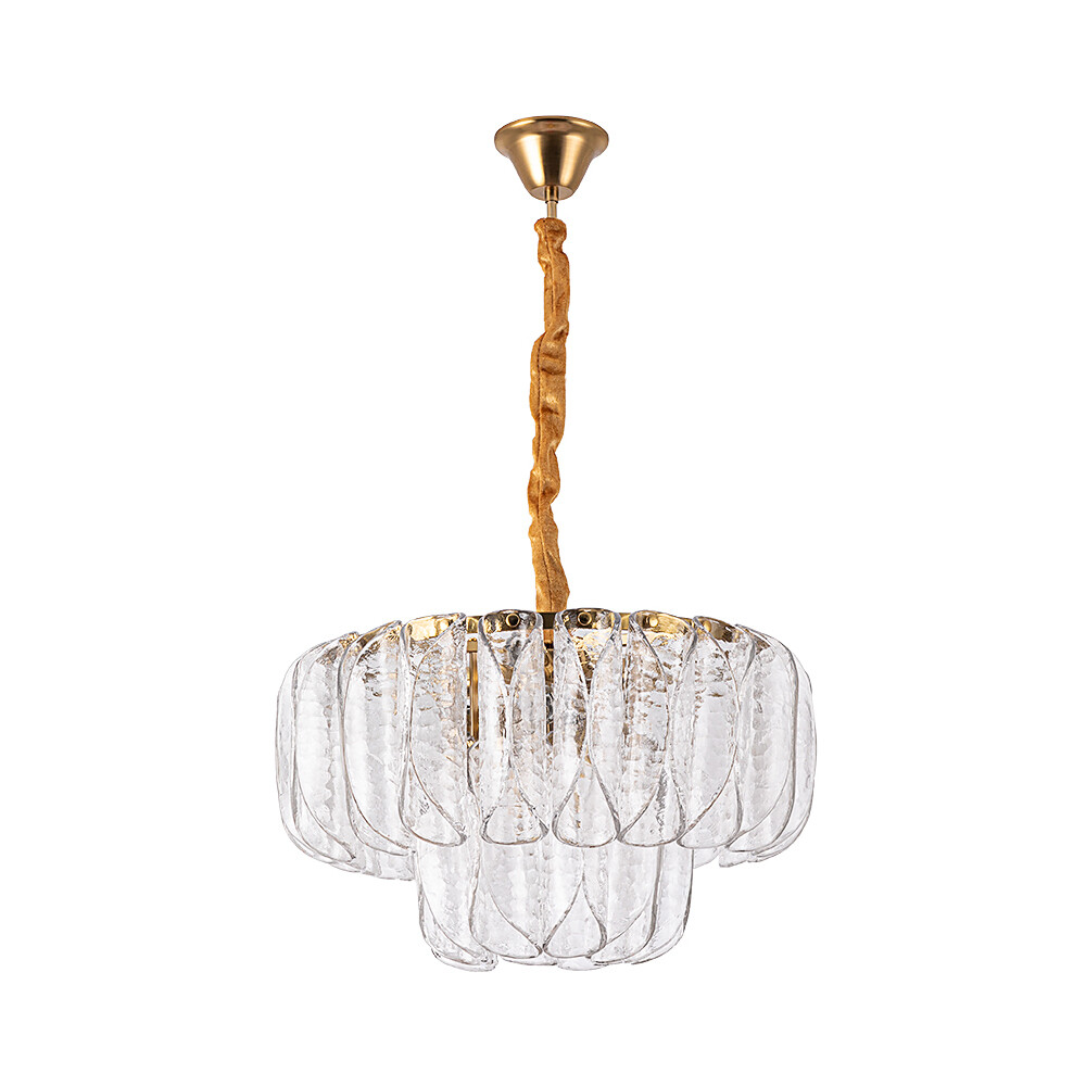 Изображение товара Подвесная люстра Arte Lamp Evelyn 7 ламп E14 классика медь стекло