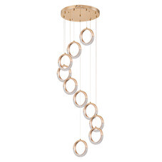 Люстра светодиодная подвесная Arte Lamp Montana 40 Вт 4000К 7 кв.м (A7777SP-10GO)