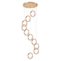 Изображение товара Люстра светодиодная подвесная Arte Lamp Montana 40 Вт 4000К 7 кв.м (A7777SP-10GO)