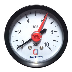 Изображение товара Манометр СТМ аксиальный 1/4 НР(ш) 10 бар d50 мм (CPM14A10)