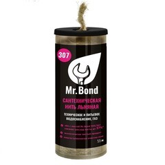 Изображение товара Нить для герметизации резьбы Mr.Bond 307 льняная 55 м