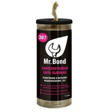 Нить для герметизации резьбы Mr.Bond 307 льняная 110 м