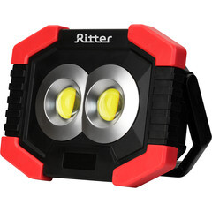 Изображение товара Фонарь прожектор Ritter светодиодный 3 LED 7 Вт на батарейках AA пластик 2 режима (29127 5)