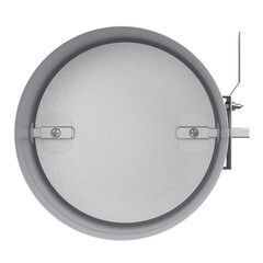 Дроссель-клапан для круглых воздуховодов d160 мм оцинкованный Era Pro - фото 4