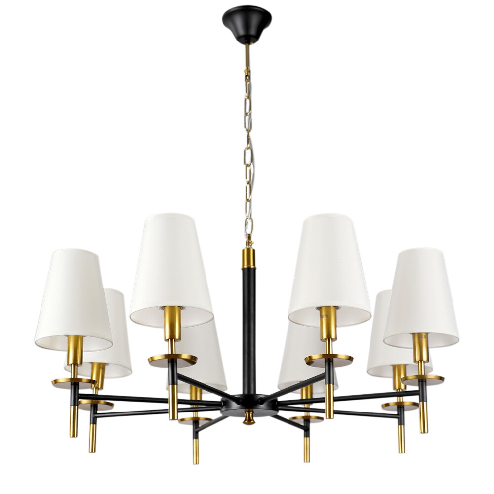 Люстра подвесная Arte Lamp Riccardo E14 320 Вт 10 кв.м (A4075LM-8BK)