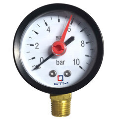 Изображение товара Манометр СТМ радиальный 1/4 НР(ш) 10 бар d50 мм (CPM14R10)