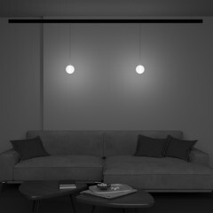 Светодиодный трековый светильник однофазный Maytoni Technical Luna Exility 3000К 5 Вт 2 кв.м черный (TR039-2-5W3K) - фото 3