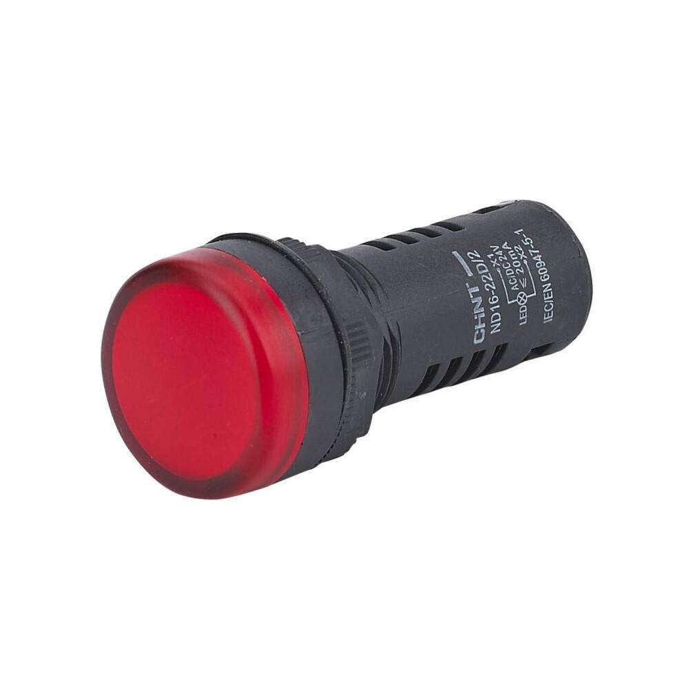 Изображение товара Лампа сигнальная Chint ND16-22D/2 230 В IP40 красная (593075)
