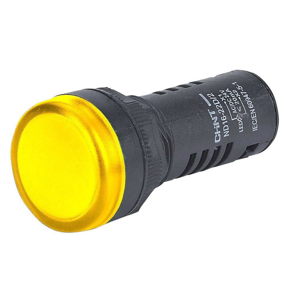 Изображение товара Лампа сигнальная Chint ND16-22D/2 230 В IP40 желтая (593076)