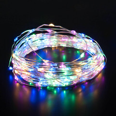 Изображение товара Гирлянда светодиодная Eurosvet Роса мультиколор 10 м (a060414)