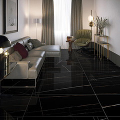 Керамогранит Lavelly Marble Accent черный полированный 1200х600х8,5 мм (2 шт.=1,44 кв.м) - фото 16