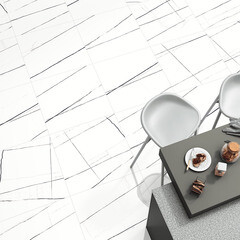 Керамогранит Lavelly Marble Accent белый полированный 600х600х8,2 мм (4 шт.=1,44 кв.м) - фото 13