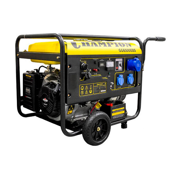 

Генератор бензиновый 5,5 кВт Champion GG6500EBS