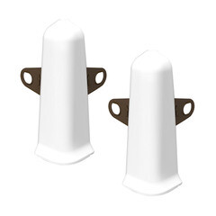 Изображение товара Угол наружный Деконика 85 мм белый матовый Г-профиль (2 шт.)