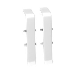 Соединитель Деконика 85 мм белый матовый Г-профиль (2 шт.) - фото 1