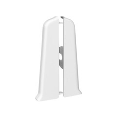 Изображение товара Заглушка торцевая Деконика 85 мм белый матовый левая-правая Г-профиль (2 шт.)