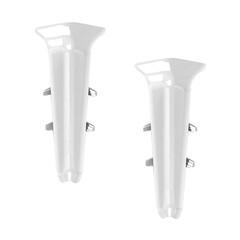 Угол внутренний Деконика 85 мм белый глянцевый Г-профиль (2 шт.) - фото 1