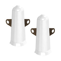 Угол наружный Деконика 85 мм белый глянцевый Г-профиль (2 шт.) - фото 1