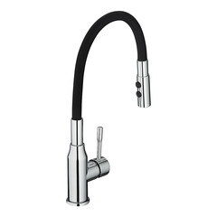 Смеситель для кухни Milardo Meal черный/хром с гибким изливом однорычажный (M01SB2FM05) - фото 7