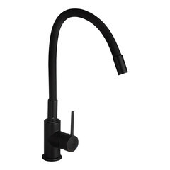 Смеситель для кухни Milardo Meal черный с гибким изливом однорычажный (M01BL0FM05) - фото 1
