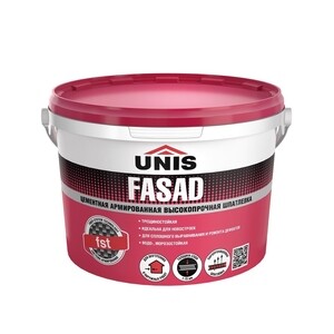 Шпаклевка цементная Unis Fasad базовая серая 5 кг — купить в Санкт ...