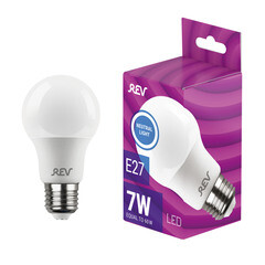 Лампа светодиодная Rev E27 4000К 7 Вт 560 Лм 180-240 В груша A60 матовая - фото 7